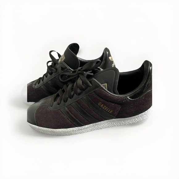 ADIDAS Originals gazelle Mens Sz 8.5 Brown Corduroy EUC casual walking shoe - Picture 1 of 5